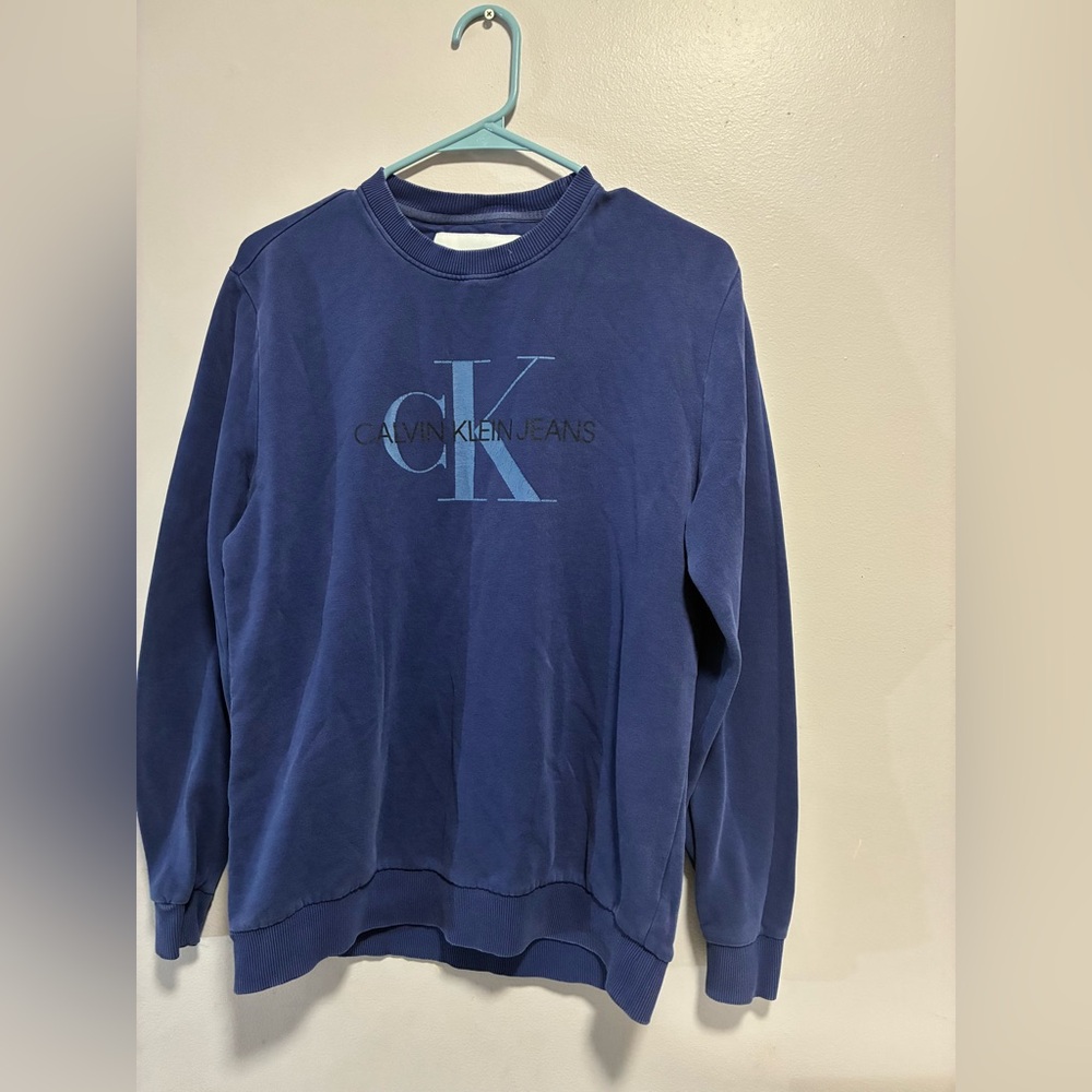 Calvin Klein Jeans Men's Navy Crewneck Sweater